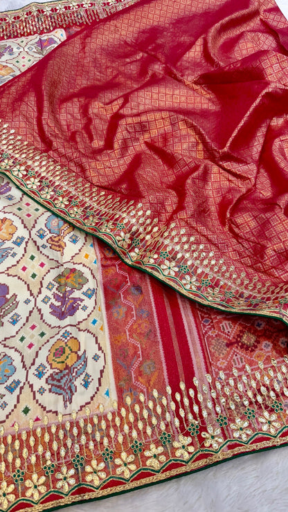 Tradition Patola Saree with Heavy Border