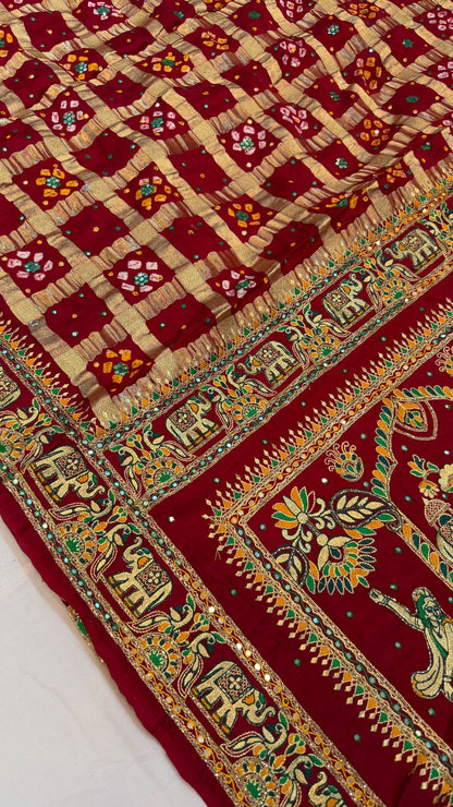 Traditional Gharchola Saree (D)