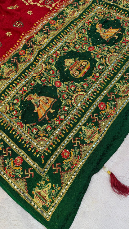Kutchi Gharchola Saree (Kumbh)