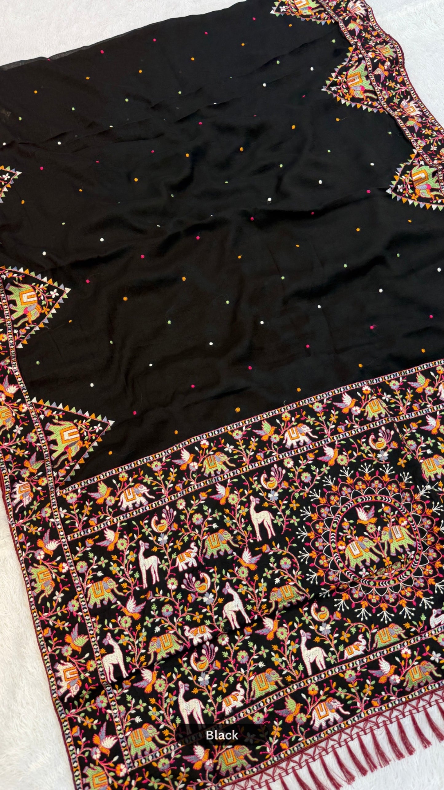 Kutchi Embroidery Classic Saree