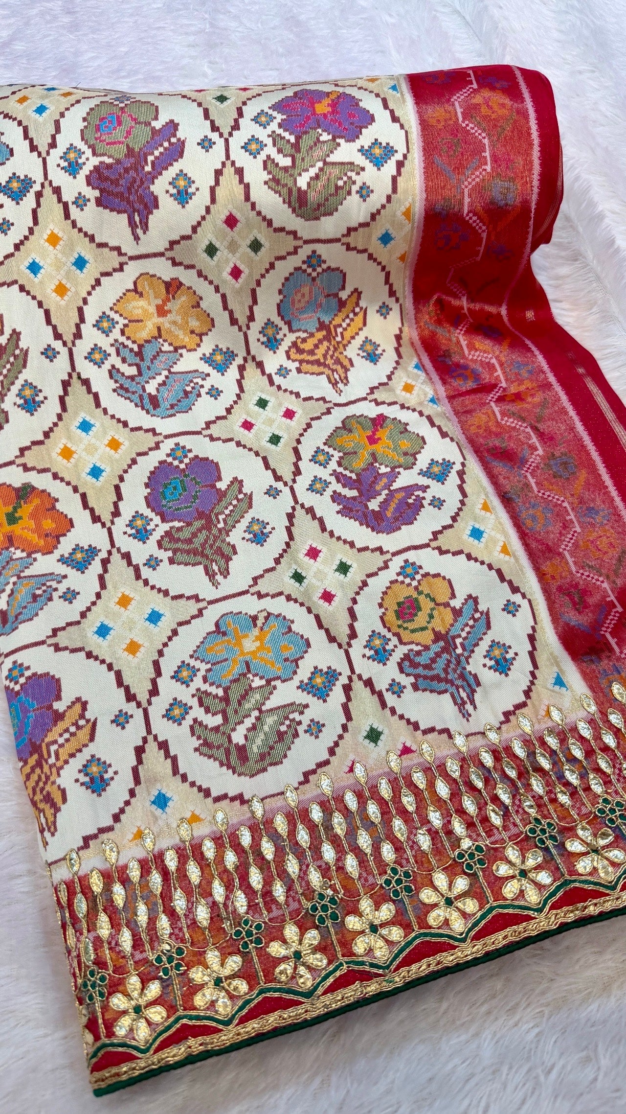 Tradition Patola Saree with Heavy Border