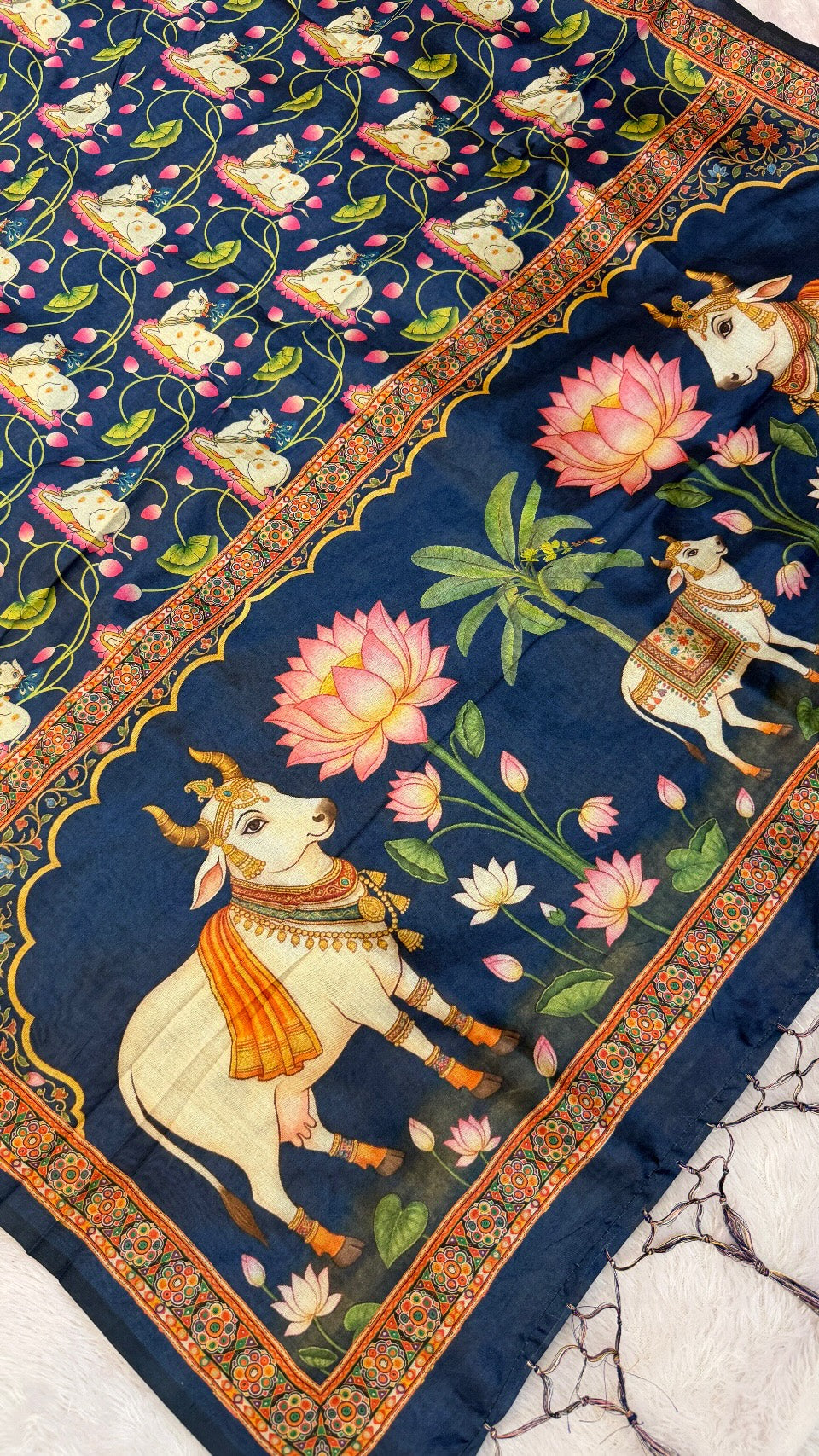 Tusser Silk Kalamkari Saree Vol.15