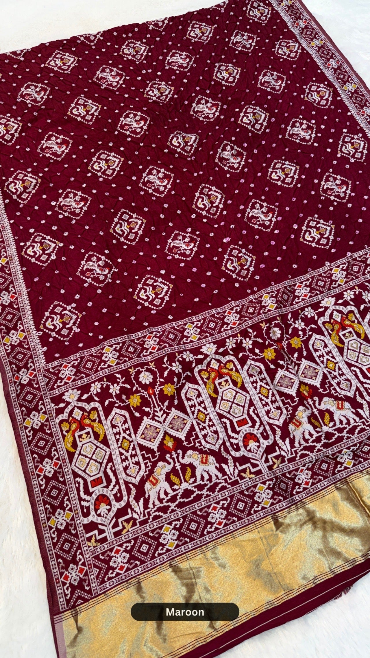 Kutchi Real Bandhej X Patan Patola Saree