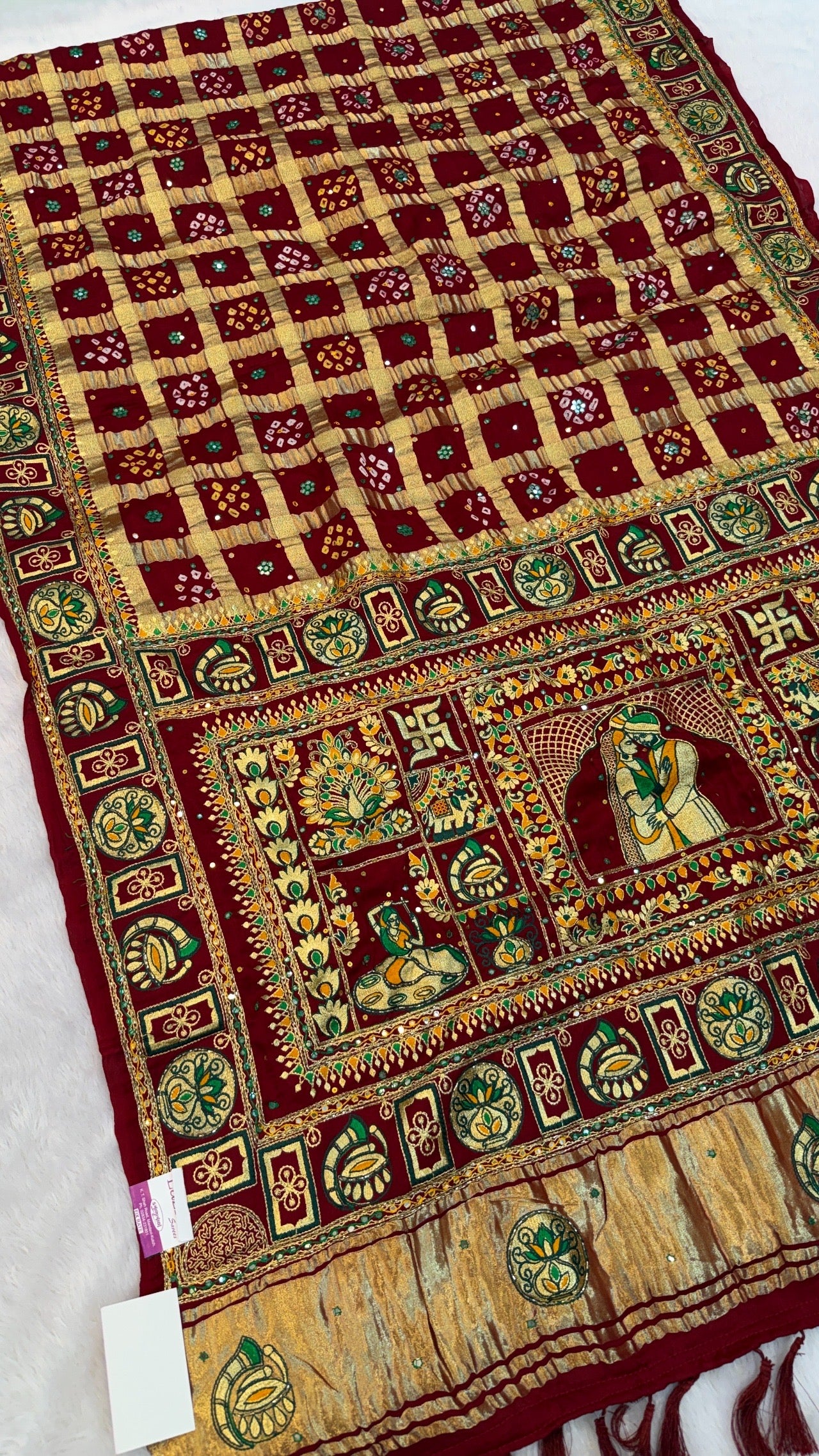 Traditional Gharchola Saree (E.)