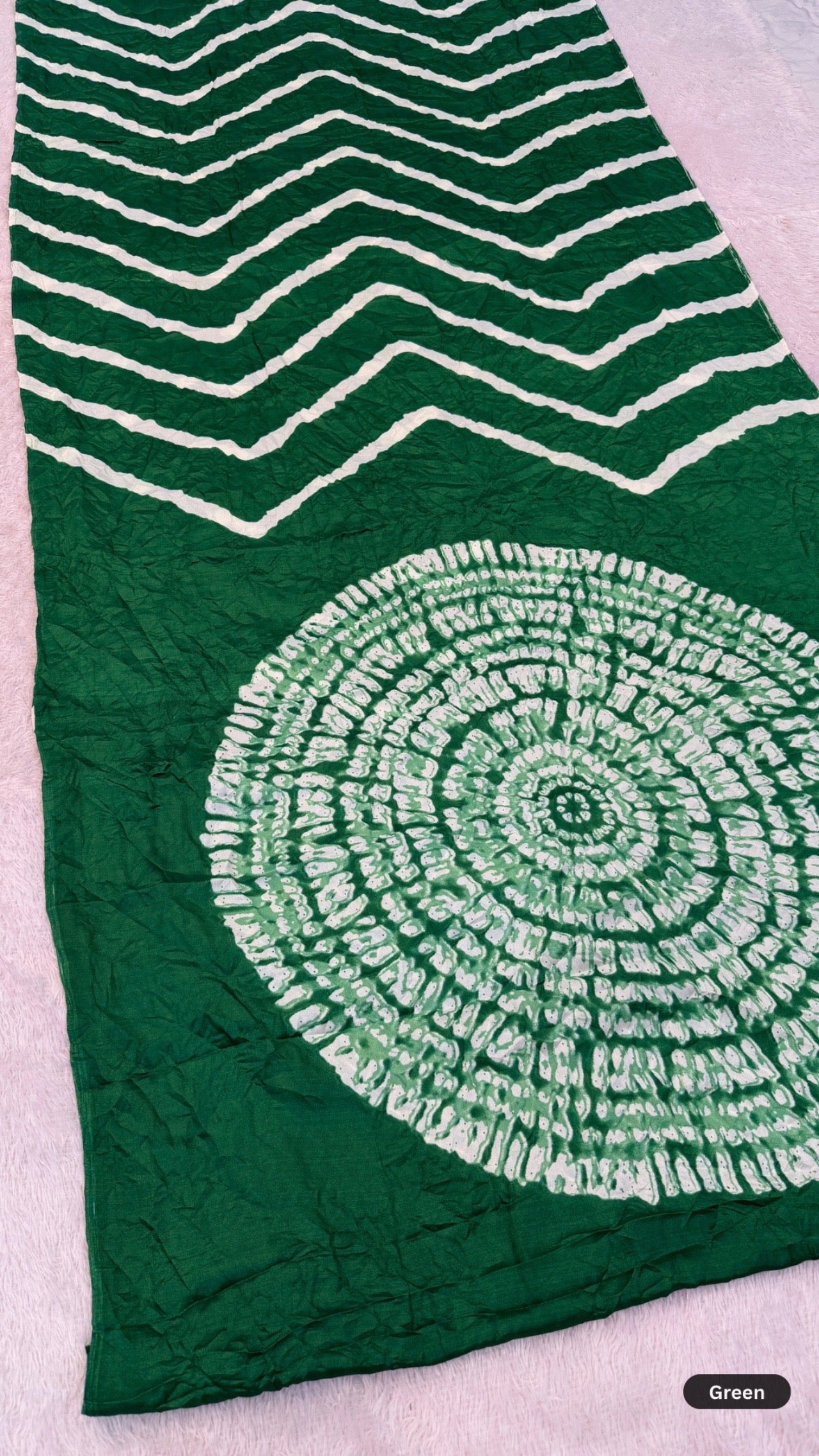 Shibori Lehariya Crush Saree