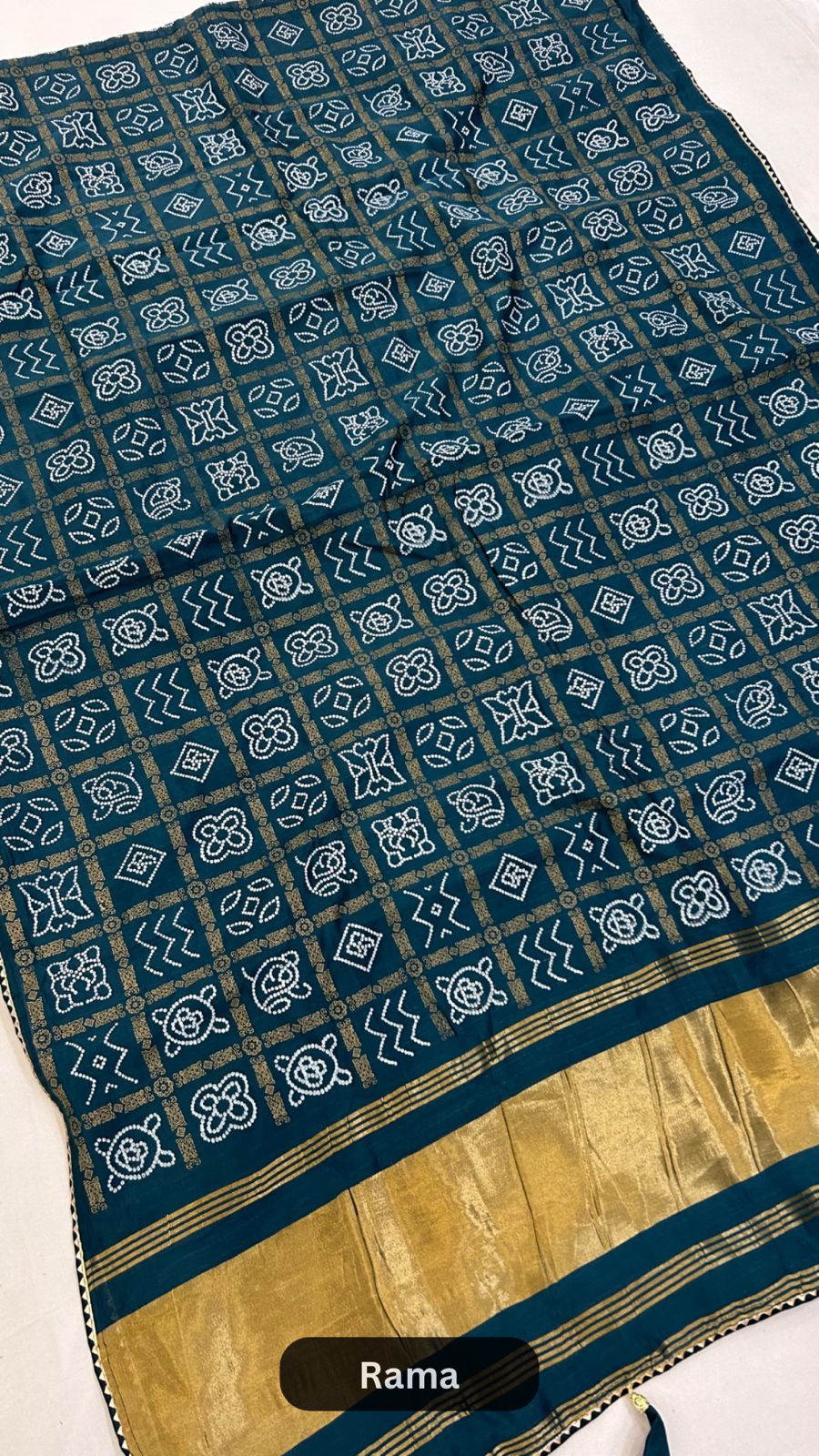 Naxi Chex Gharchola Bandhej Sarees