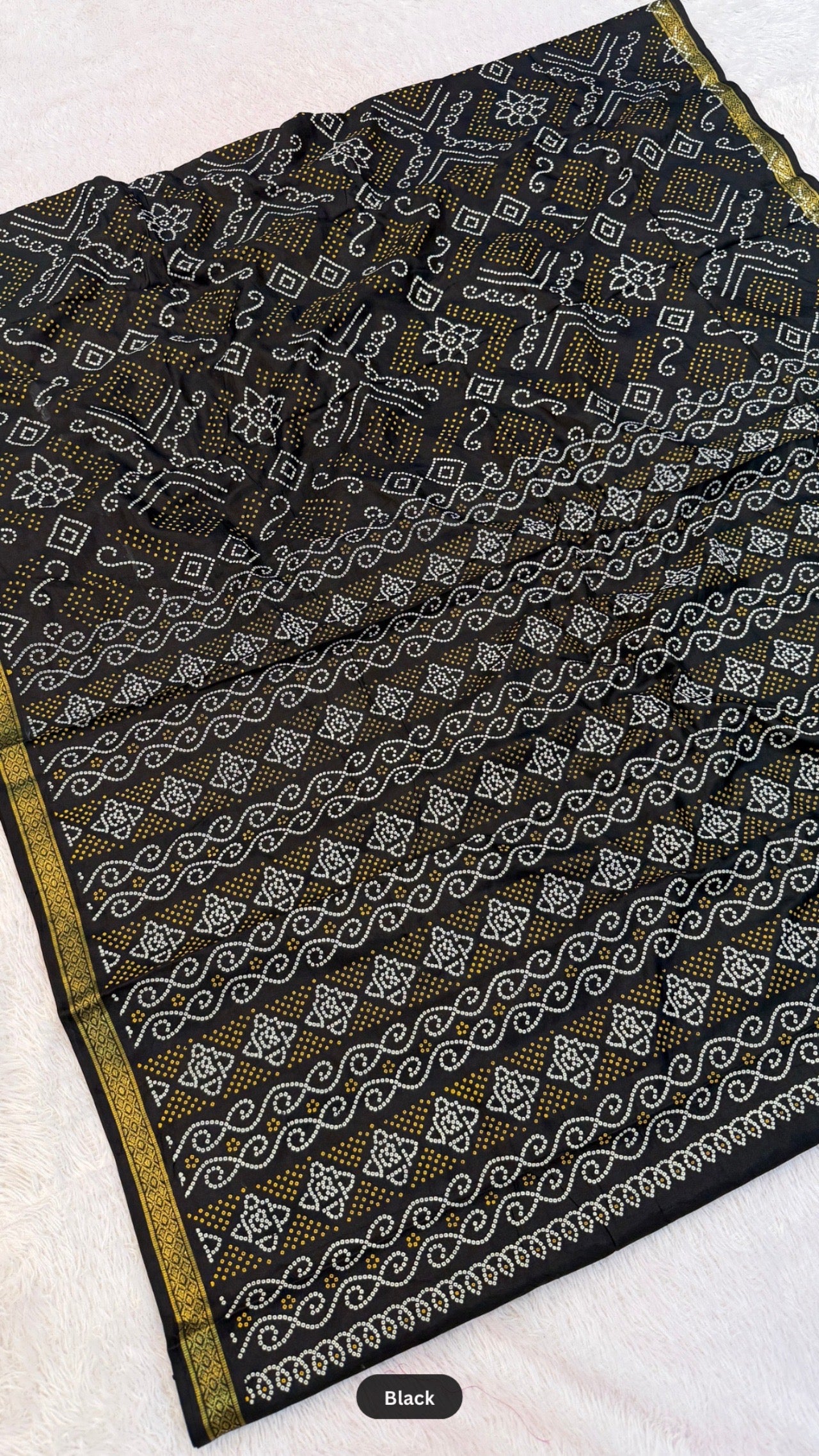 Art Silk Shikari Bandhani Saree