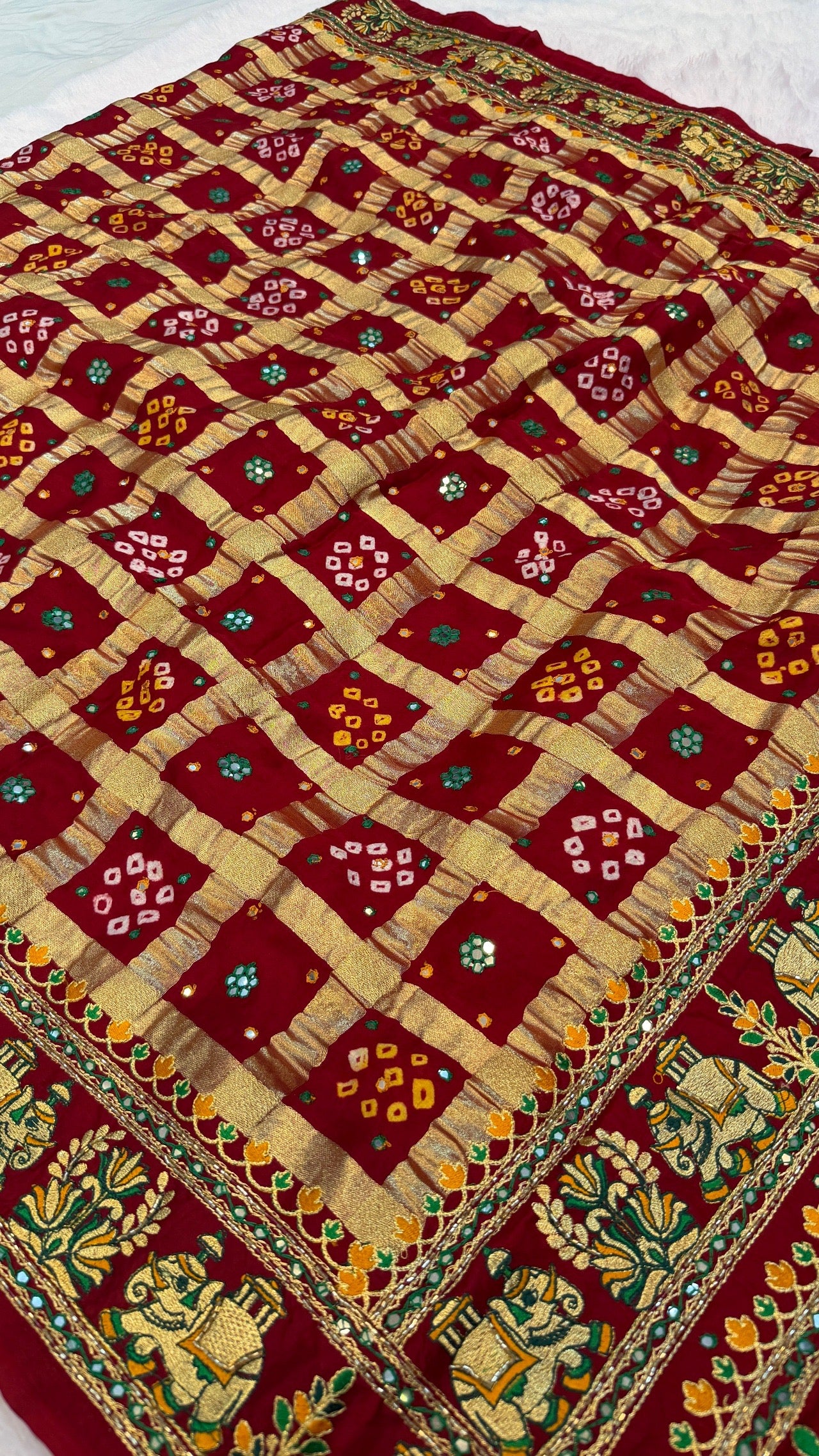 Traditional Gharchola Saree (C.)