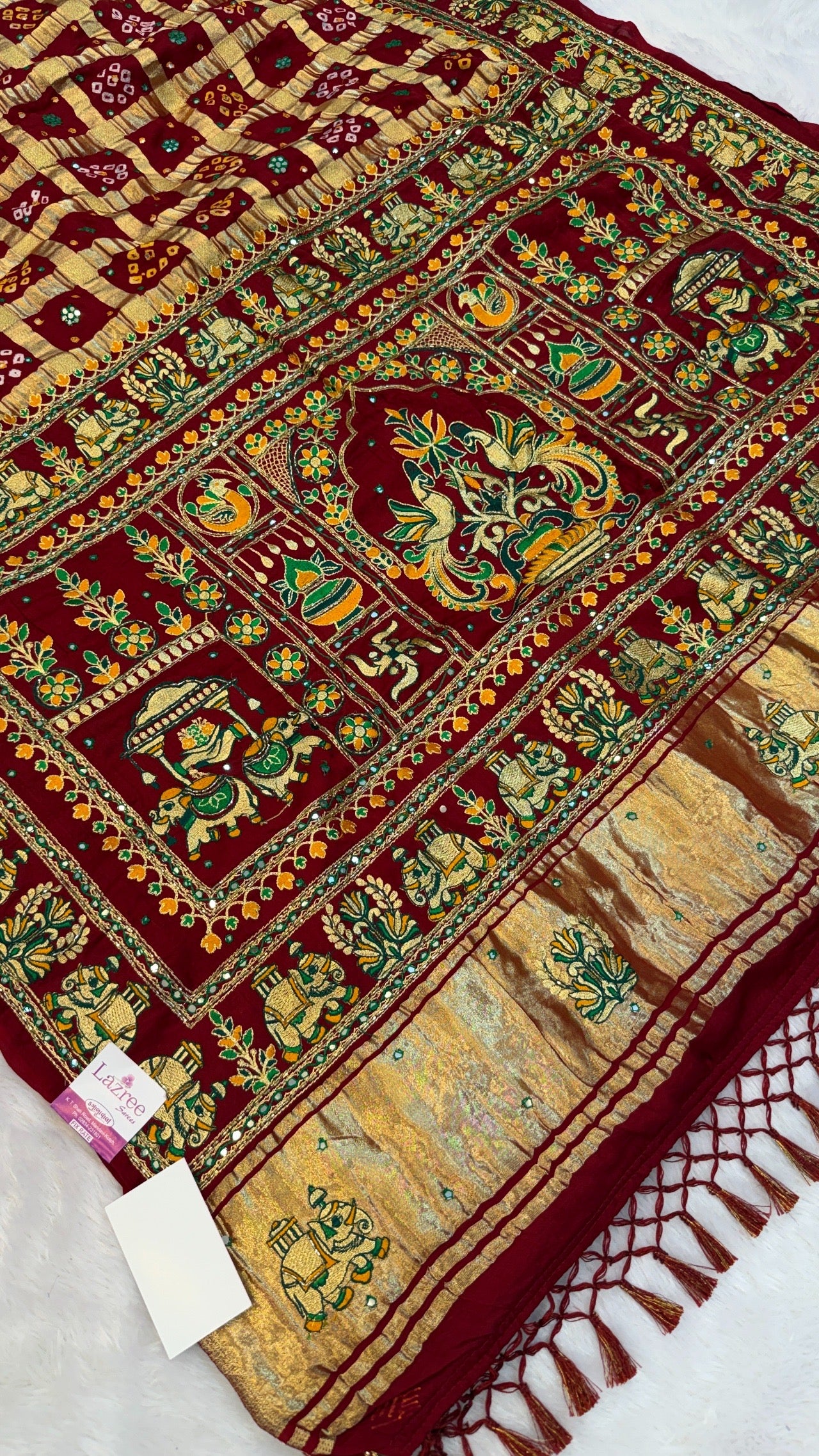 Traditional Gharchola Saree (C.)