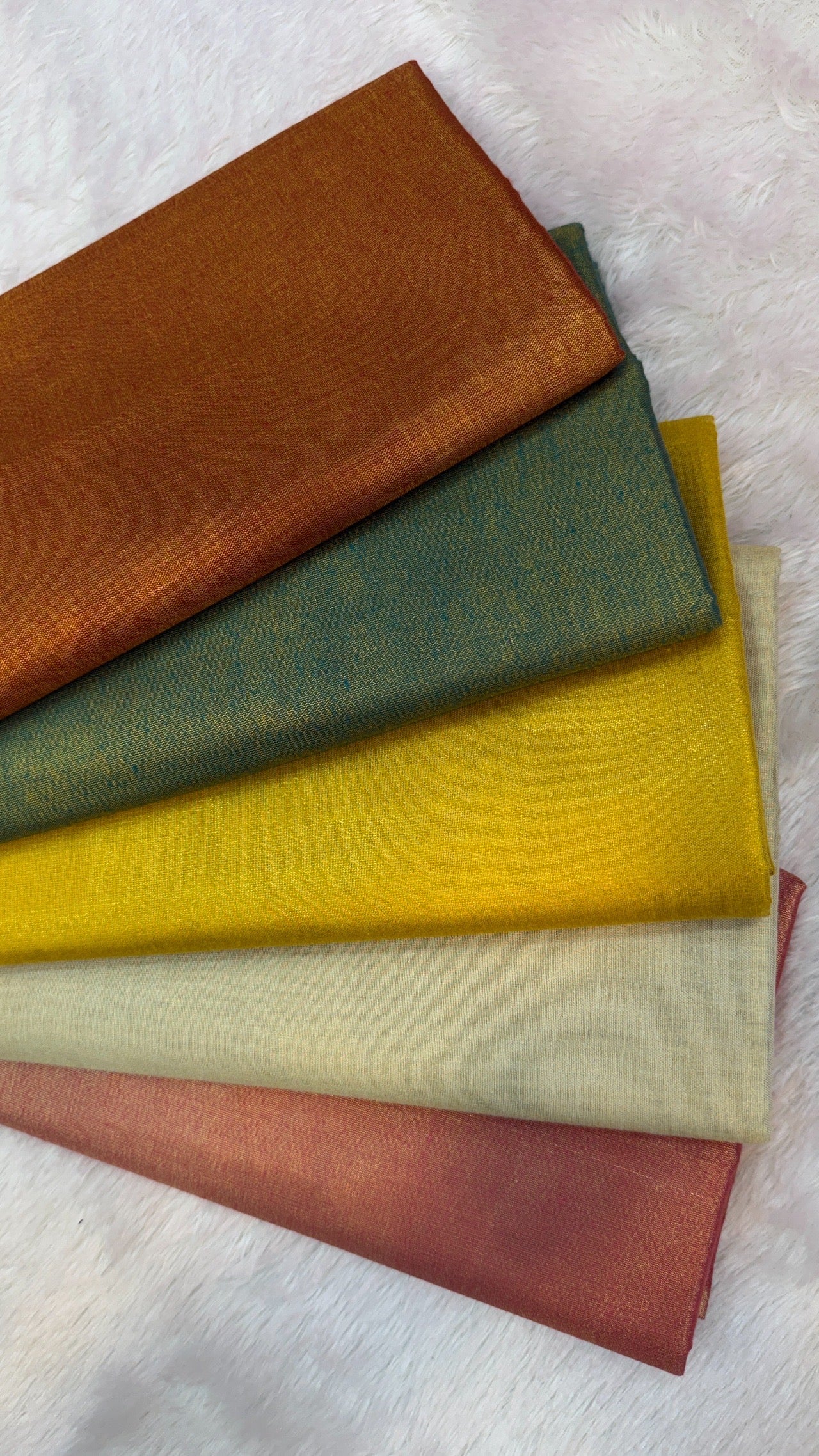 Plain Pure TISSUE Silk Saree