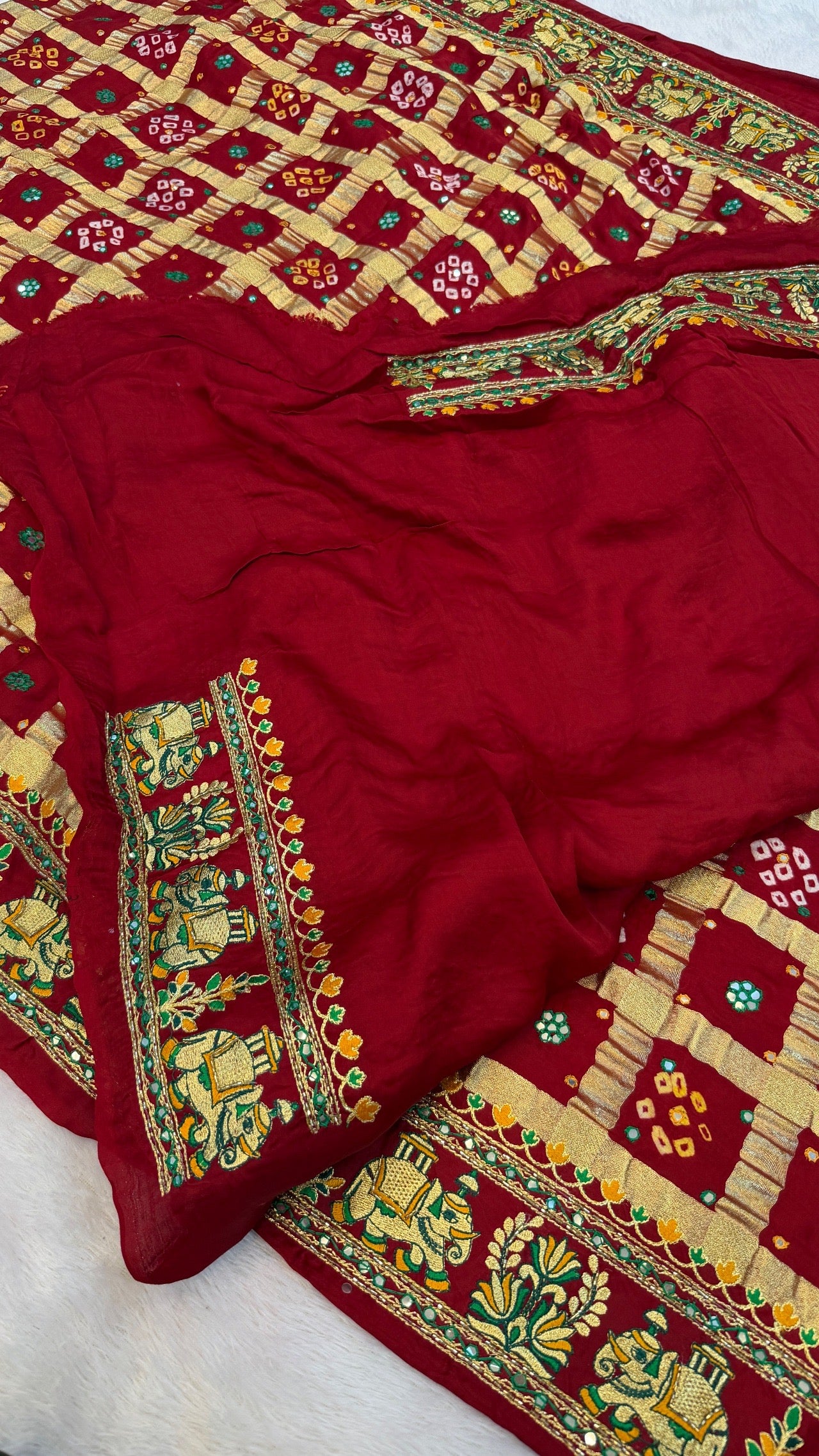 Traditional Gharchola Saree (C.)