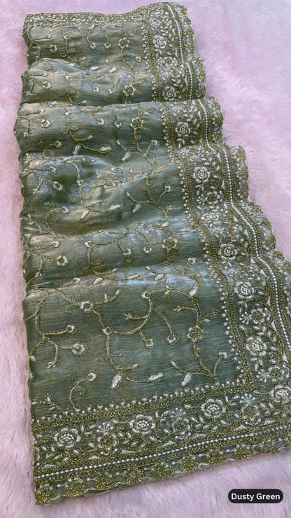 Party Wear Tissu Saree SALE