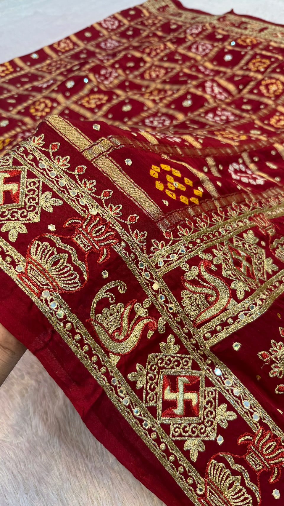 Traditional Gharchola Saree - 4060