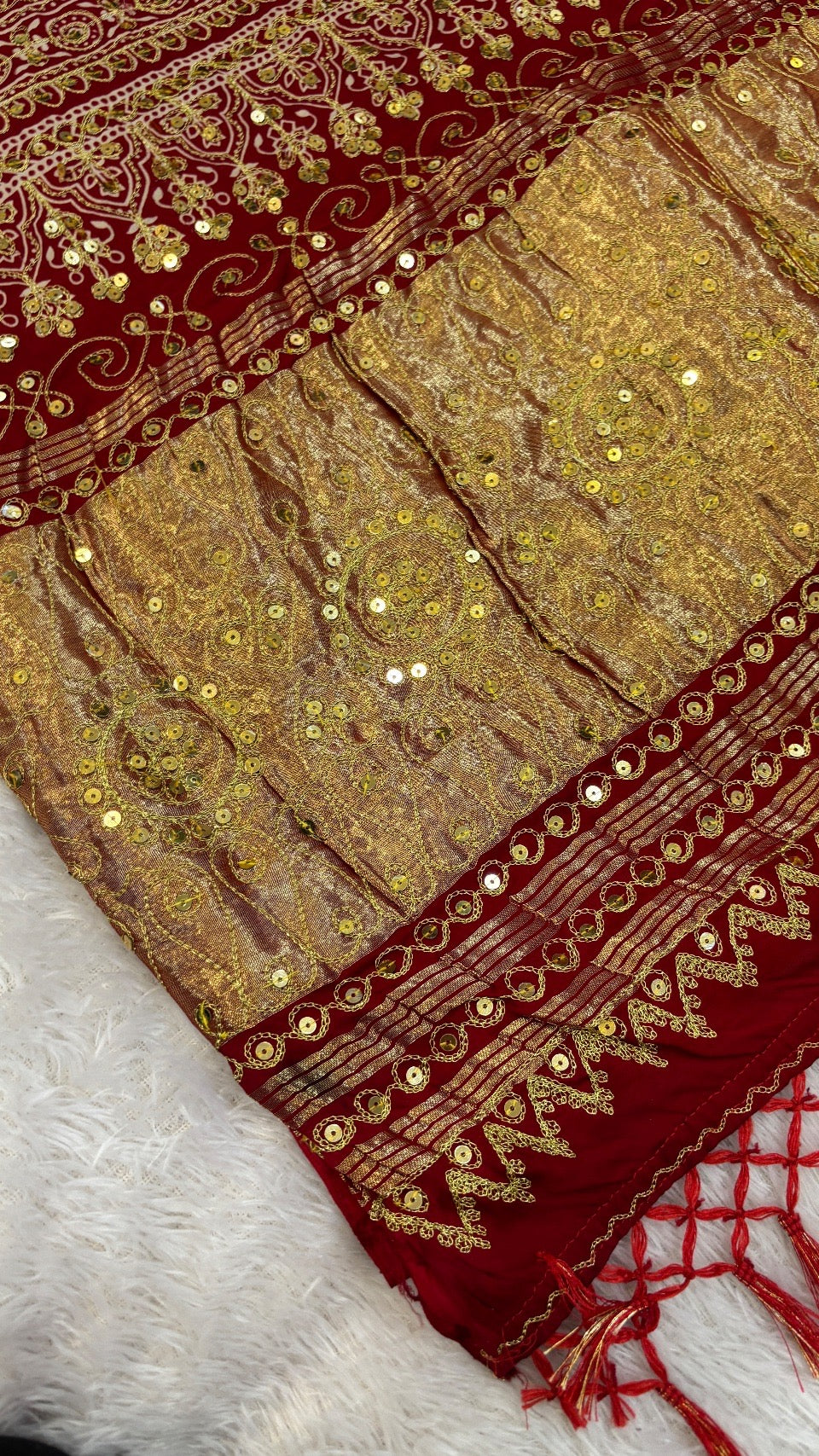 SvarṇaVastra :- Untouched and Sacred Saree with Sequence Work