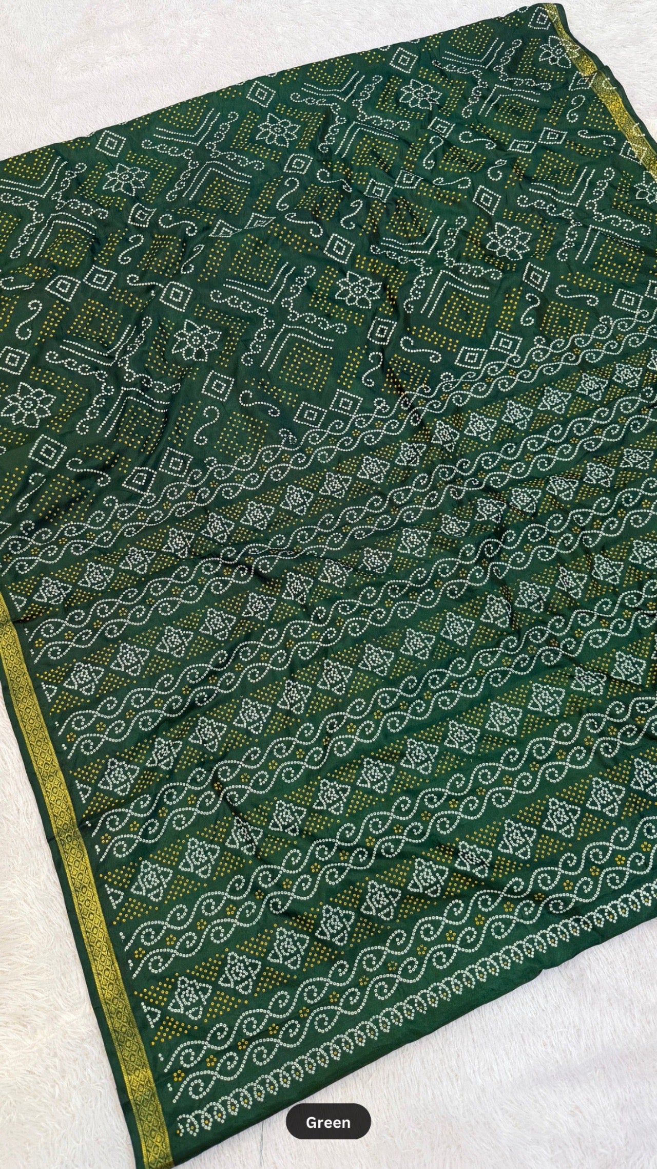 Art Silk Shikari Bandhani Saree