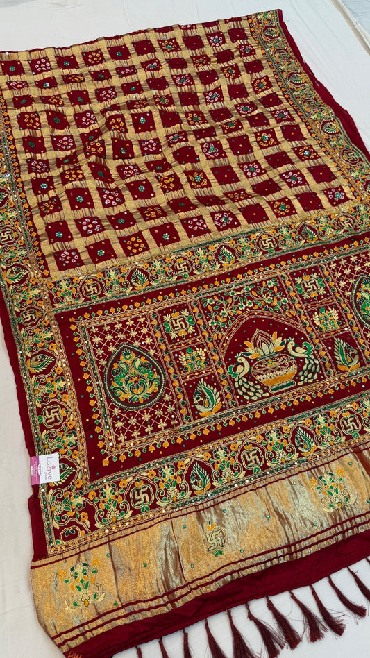 Traditional Gharchola Saree (H)