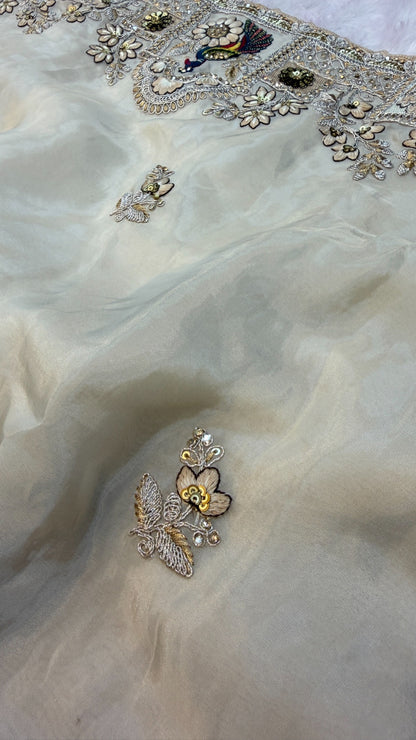 Shaan-E-Hindustan Limited Edition Saree! Peacock Border Vol.2