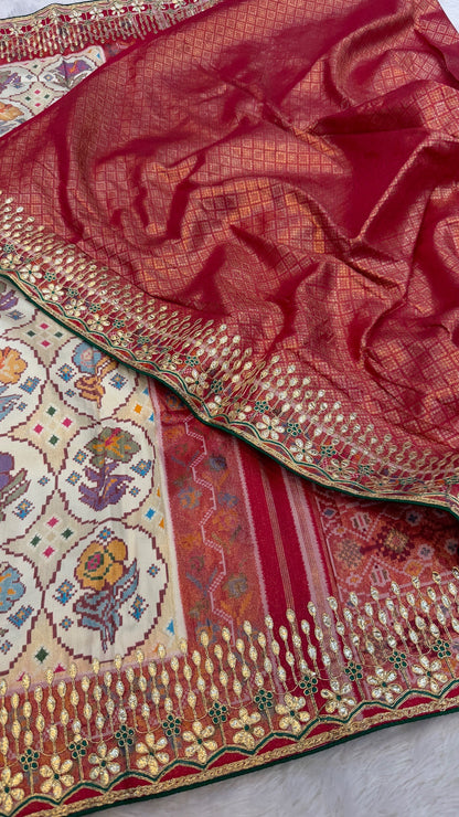 Tradition Patola Saree with Heavy Border