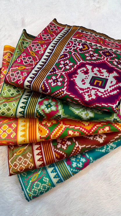 Double Ikkat Patola Saree