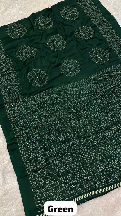 Airawat Kutchi Bandhani Saree