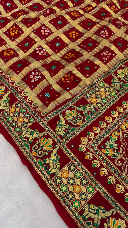 Traditional Gharchola Saree (F.)