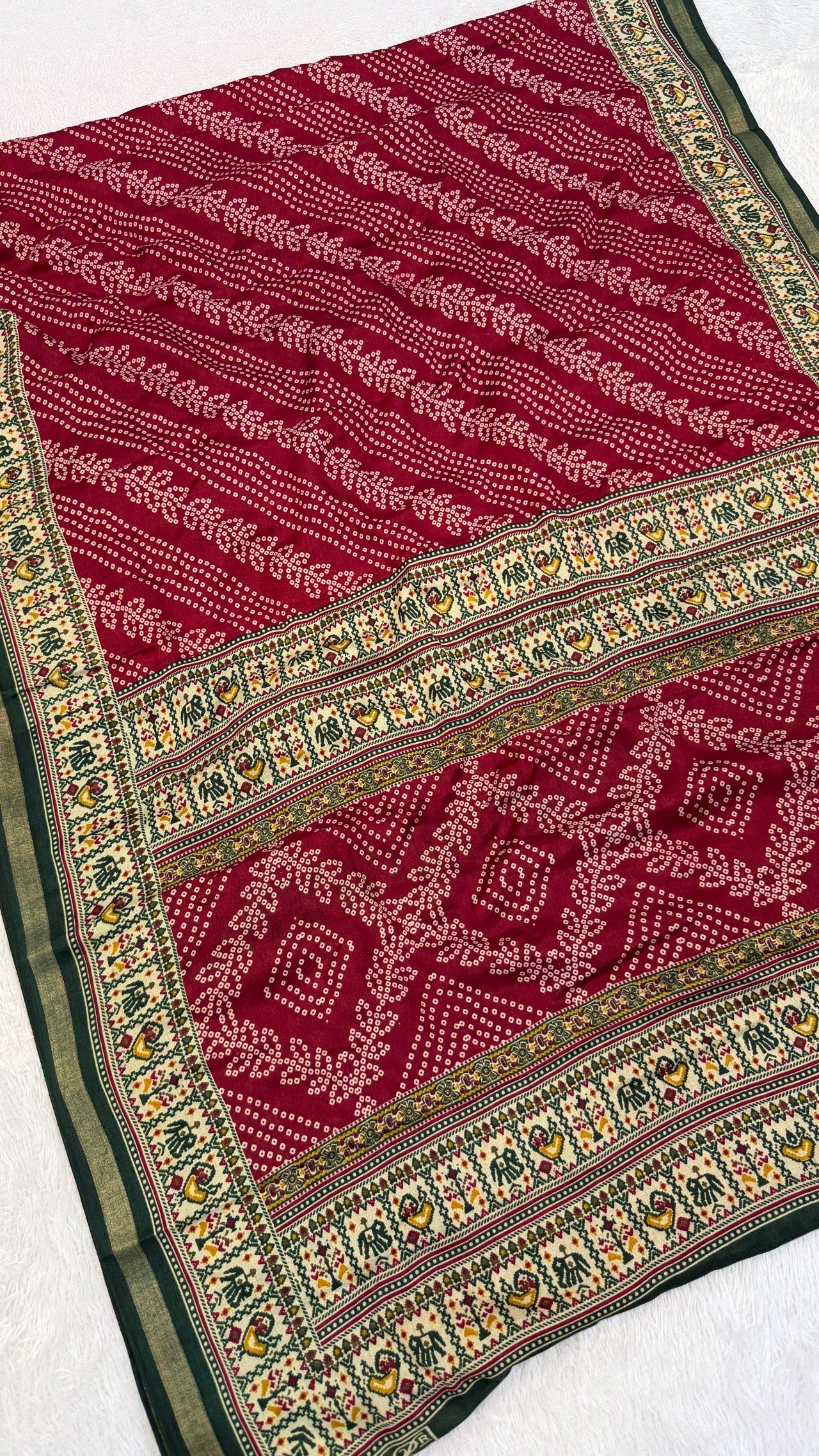 Patola Bandhani X Mul Cotten Saree