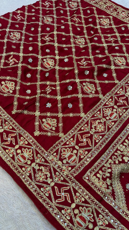 Gharchola Saree (Swastik X Kumbh)