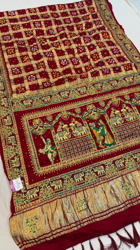 Traditional Gharchola Saree (D)