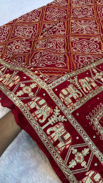 Traditional Gharchola Saree - 3026