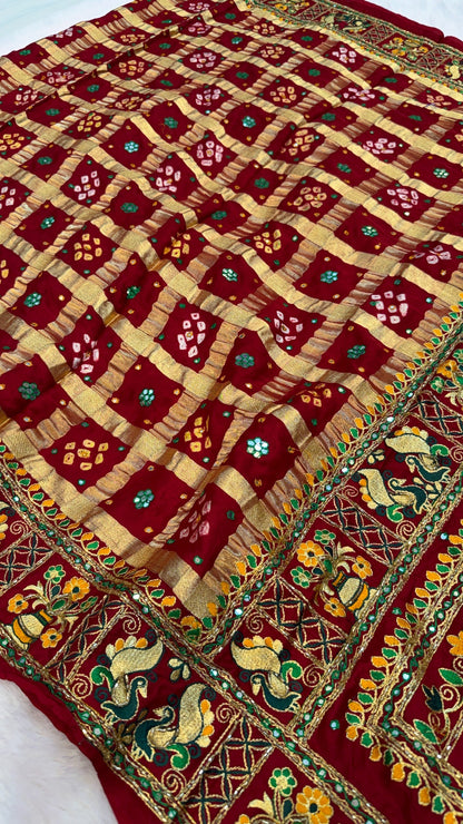 Traditional Gharchola Saree (D.)