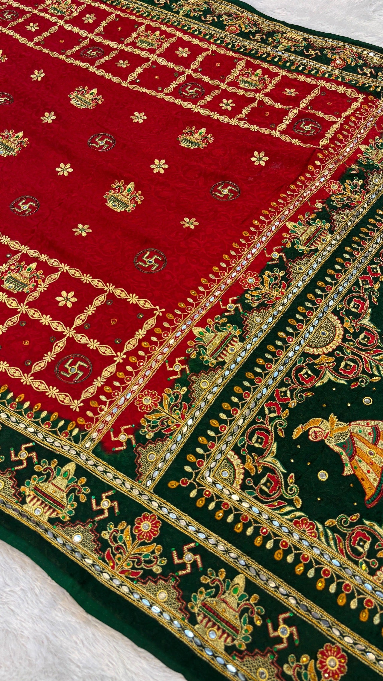 Kutchi Gharchola Saree (Kumbh)