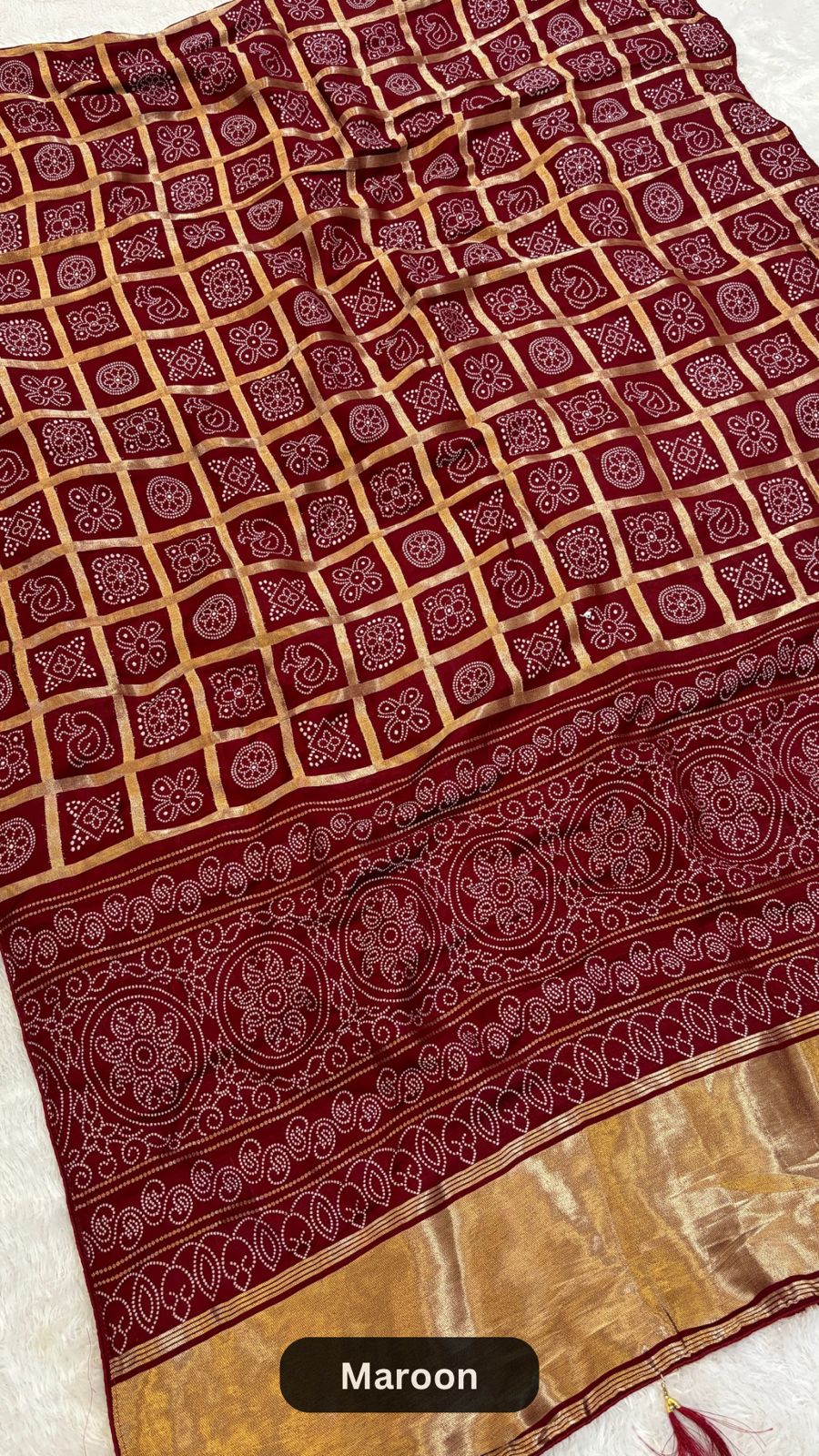 Gharchola Weaving Dola Silk Saree