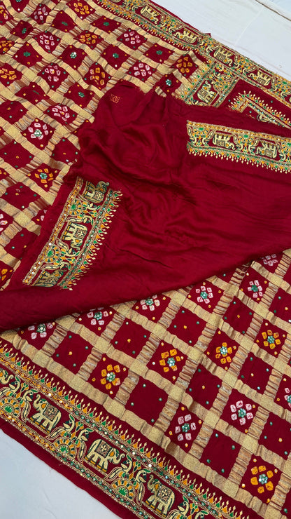 Traditional Gharchola Saree (D)