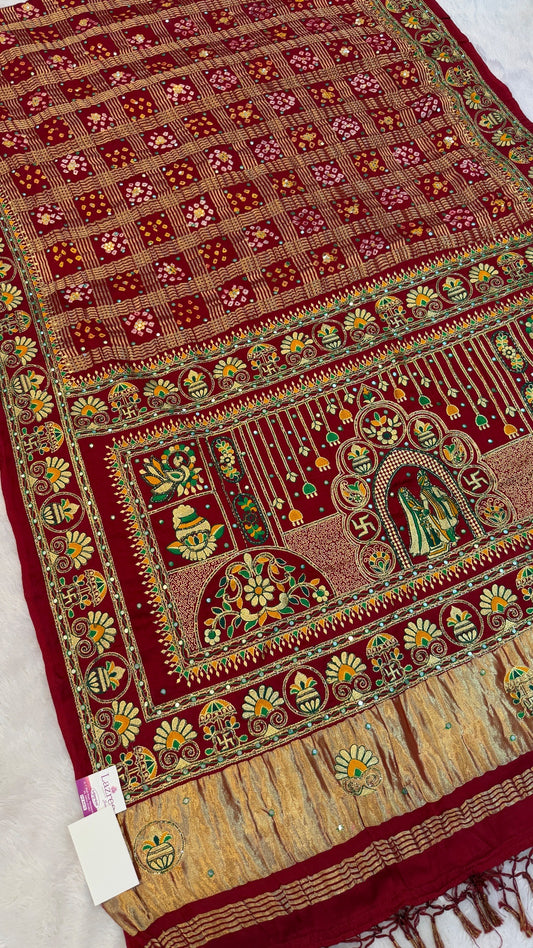 Traditional Gharchola Saree (G.)