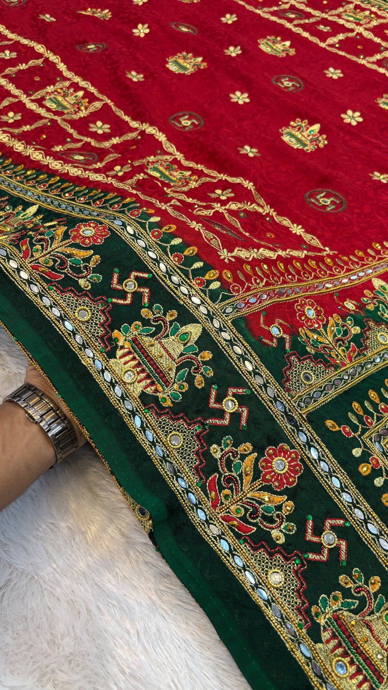 Kutchi Gharchola Saree (Kumbh)