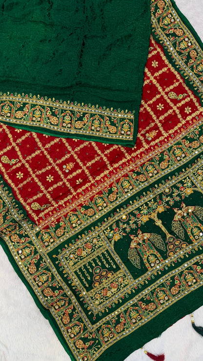Kutchi Gharchola Saree (Mayura 🦚)