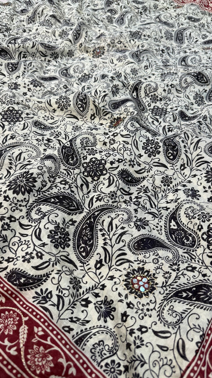 Kalamkari Sitara Work Saree