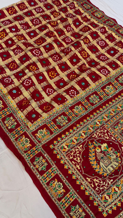 Traditional Gharchola Saree (I)