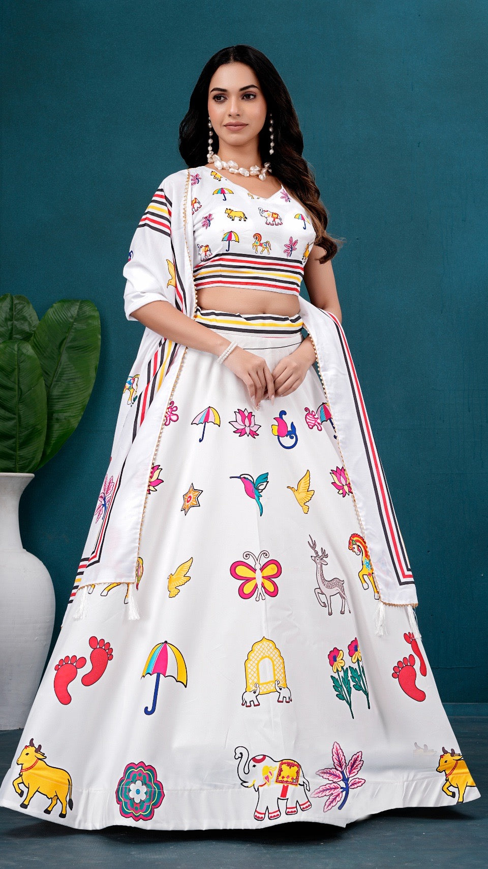 Chitrakari Lehenga Choli (7 Meter Flair)