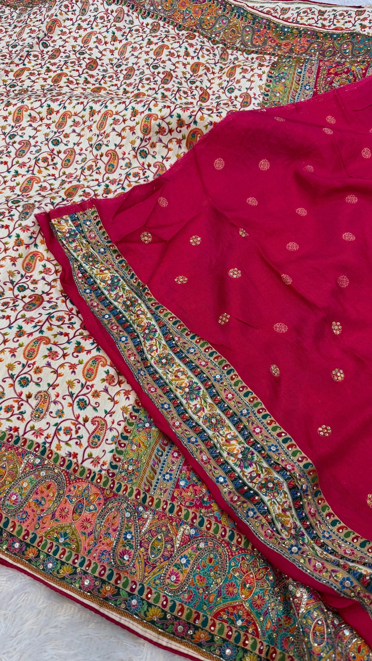 Pure Kalamkari Real Handwork Saree (4)