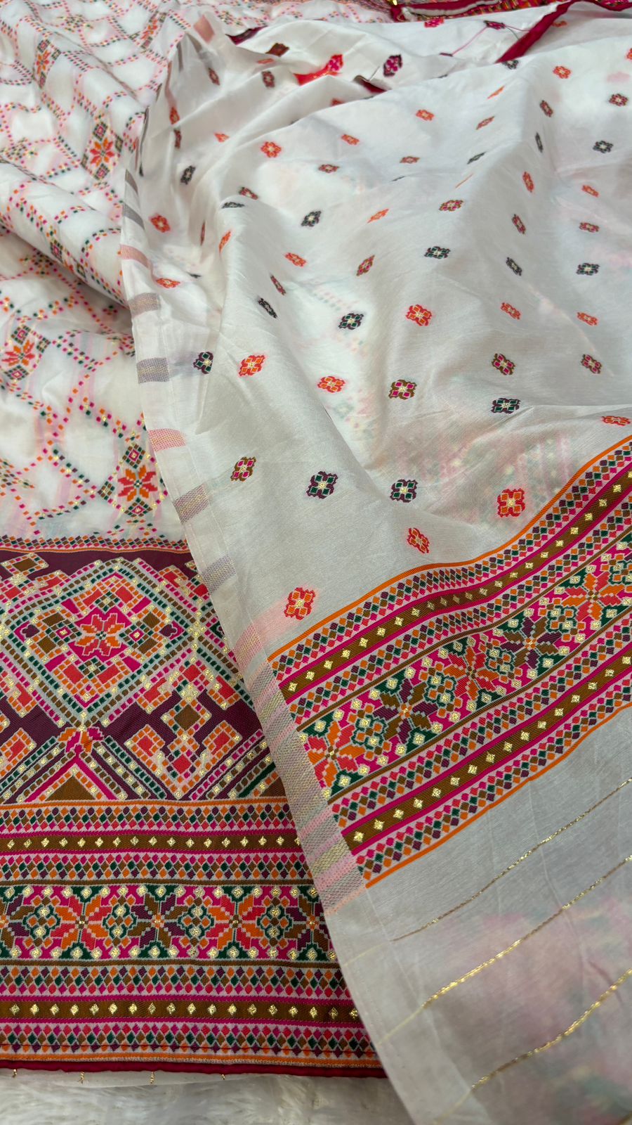 Rajwadi Pashmina Patola Silk Saree 2