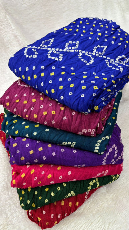 Kutchi Bandhani Saree (Amba-Dal Crush)