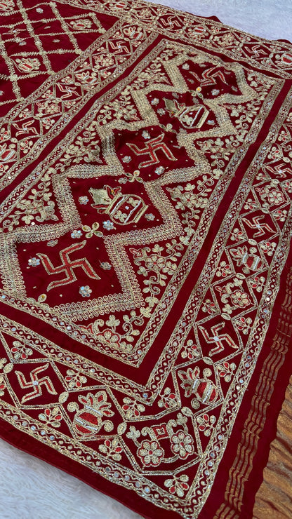 Gharchola Saree (Swastik X Kumbh)