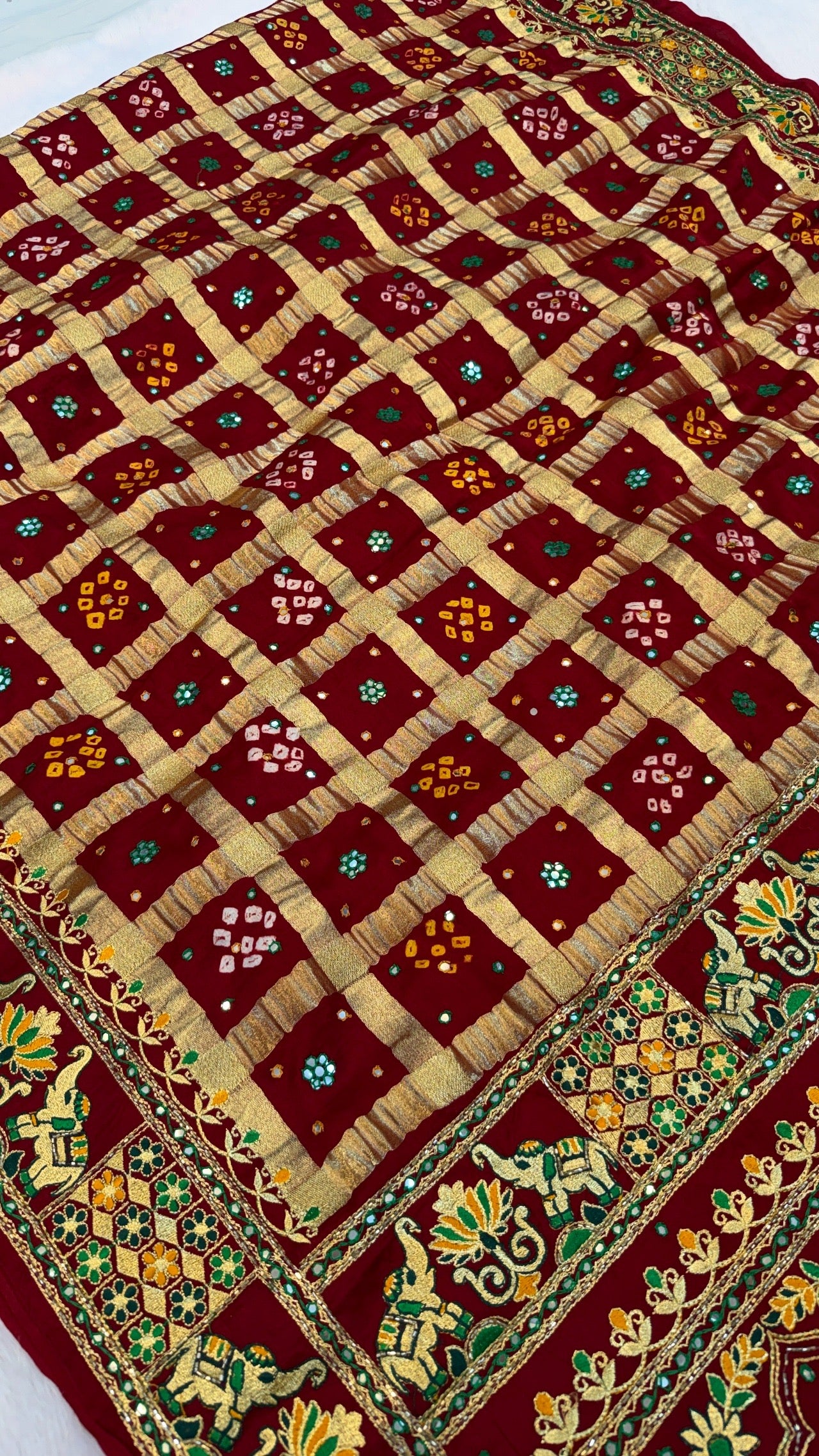 Traditional Gharchola Saree (F.)