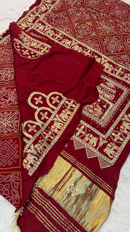 Traditional Gharchola Saree - 3026