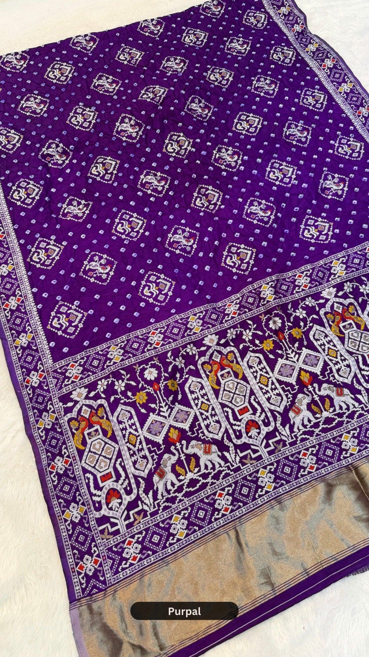Kutchi Real Bandhej X Patan Patola Saree