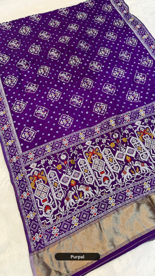 Kutchi Real Bandhej X Patan Patola Saree