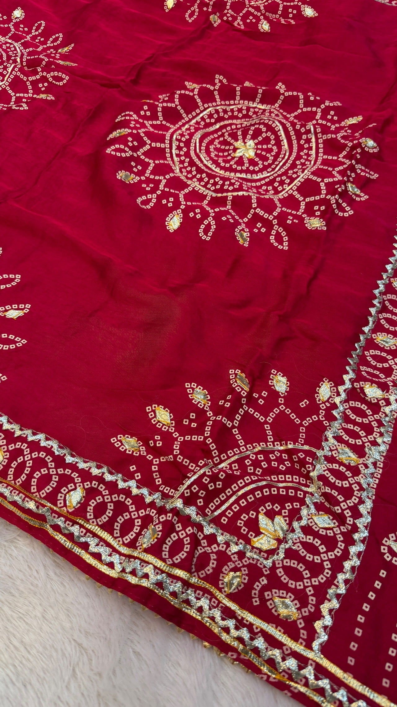 Royal Gottapatti Silk Bandhej Saree (RANI-VS)