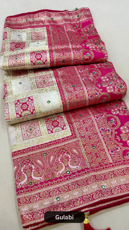 Soft Silk Handwork Saree