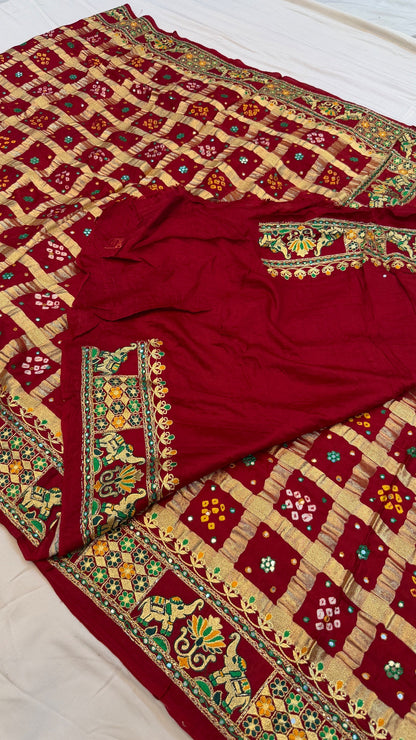 Traditional Gharchola Saree (J)